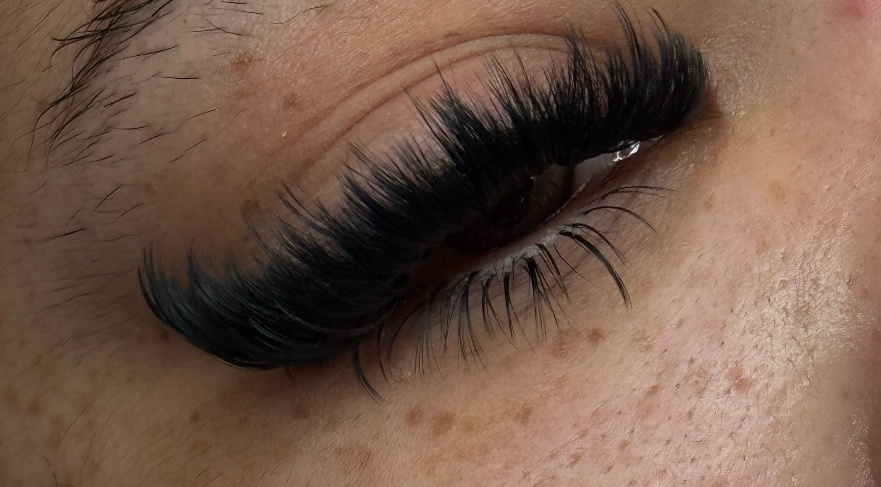 Close-up of eyelash extension from Beauty&glambyvanessa in El Paso, Texas, US.
