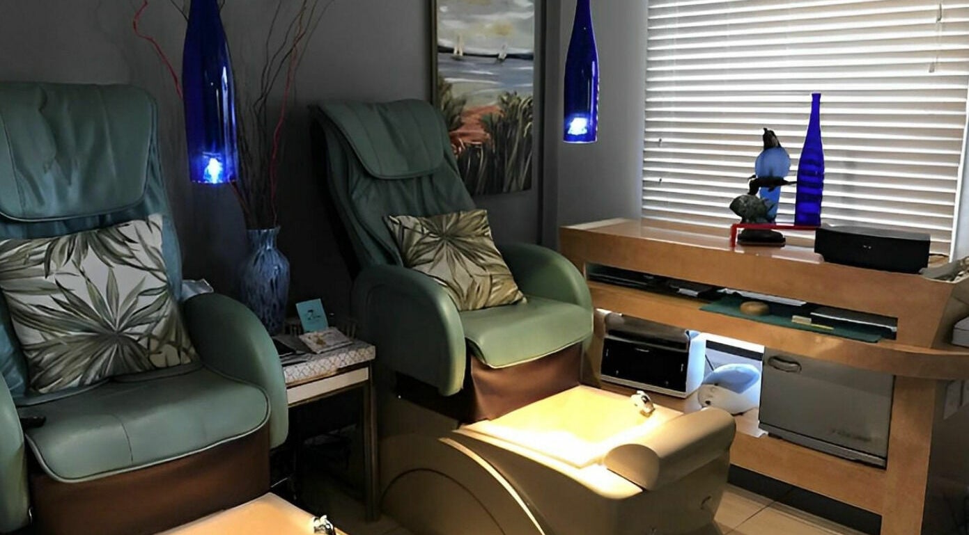 Luxurious spa chairs at The Palms Salon and Day Spa, LLC, Edgewater, Florida, US, offering a serene retreat.