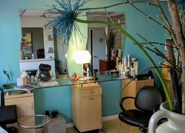 The Palms Salon and Day Spa, LLC in Edgewater, Florida, US features a tranquil, stylish salon interior with chic decor.