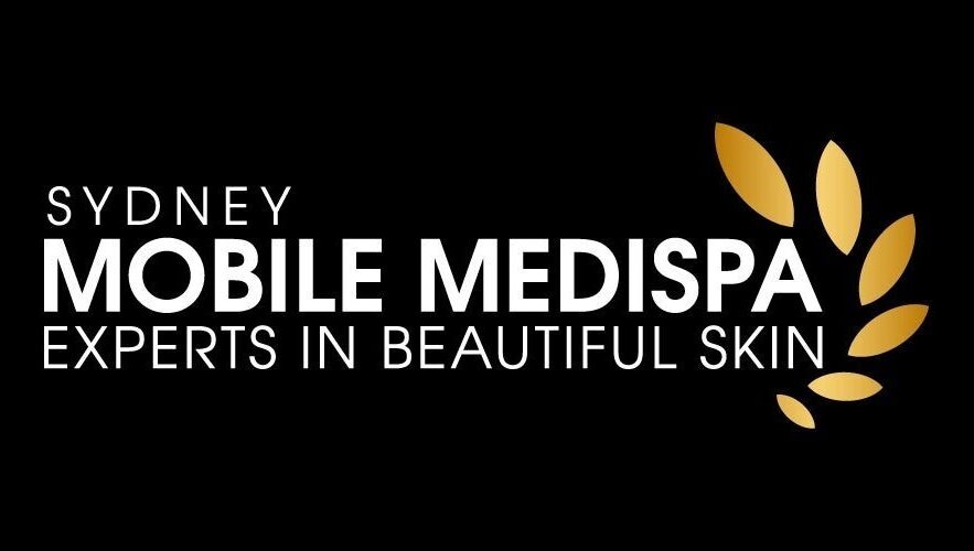 Sydney Mobile Medispa logo with golden leaves in Kings Park, New South Wales, AU.