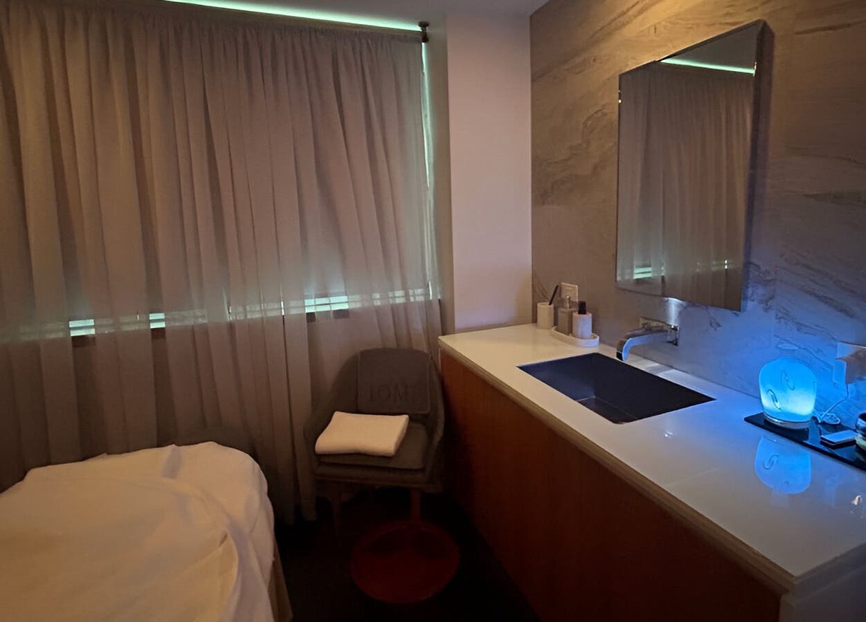 Tranquil treatment room at IOMI Spa at Sheraton Hotel, Melbourne, Victoria, AU.