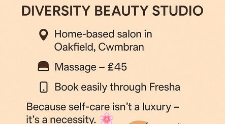 Diversity Skin & Beauty Studio in Cwmbran, Wales offers massages from £45. Book easily online.