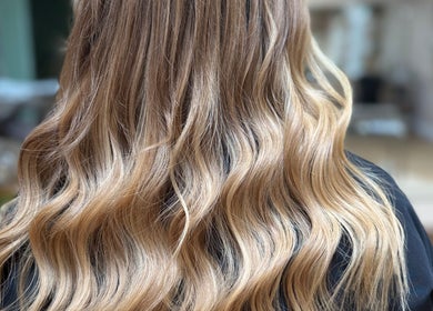 Luxurious wavy hair extensions at Georgia J Extensions in Bicester, England, GB.