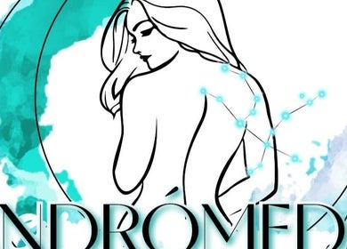 Logotipo de Andrómeda Estética y Bienestar en Medellín, Antioquia, CO, mostrando belleza y serenidad.