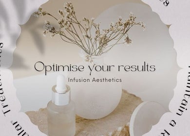 Serene arrangement at Infusion Aesthetics UT Clinic, Burgess Hill, GB with dropper bottle and dry flowers.