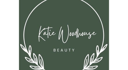 Katie Woodhouse Beauty logo on green background, Ipswich, England, GB.