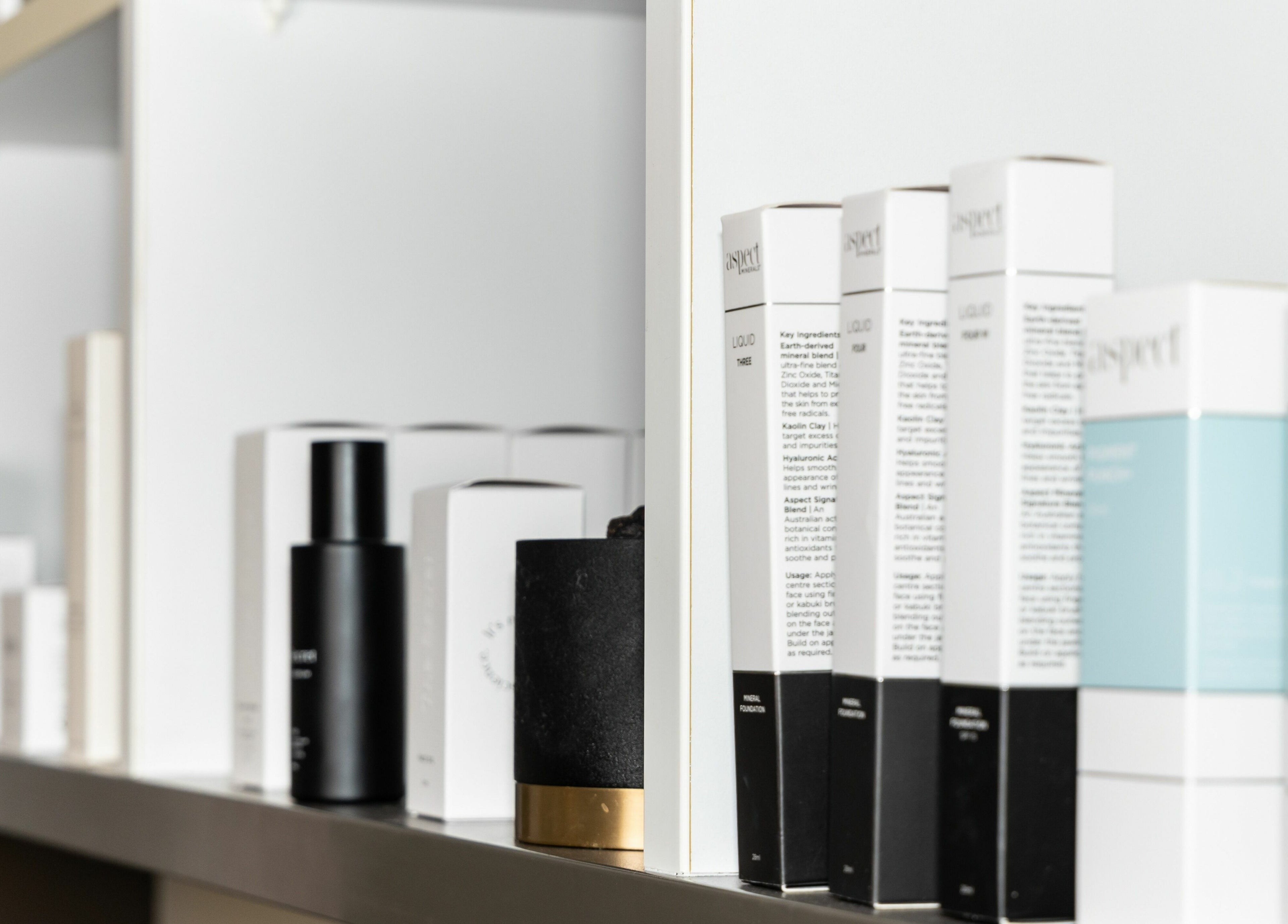 Skincare products displayed at Sophie Austin Skin, Karrinyup, WA, AU, showcasing modern beauty essentials.