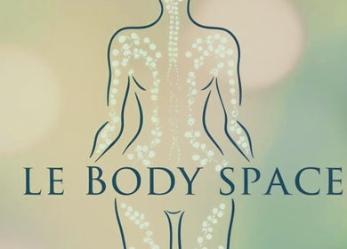 Le Body Space logo with artistic silhouette in Cochrane, Alberta, CA, symbolizing wellness and beauty.