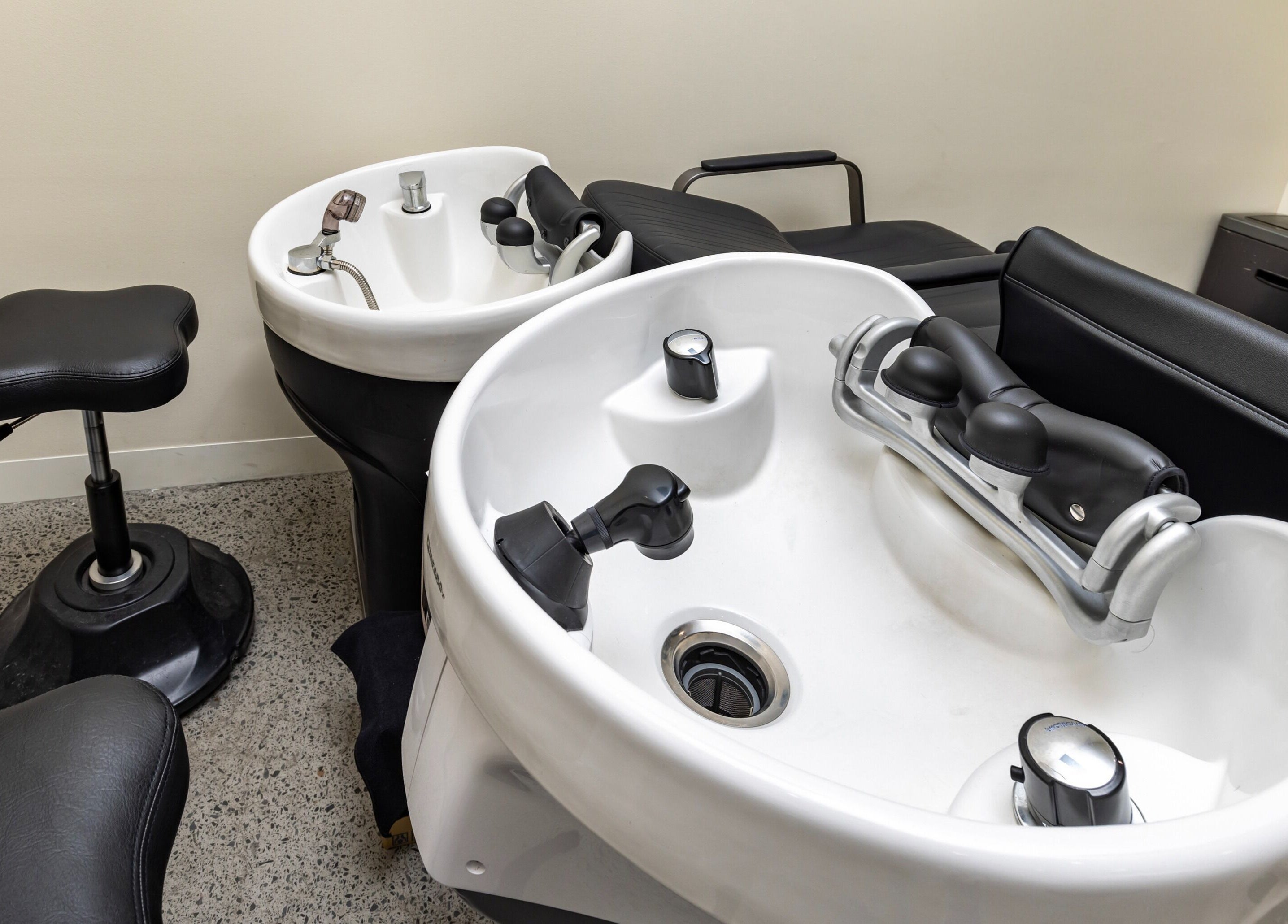 Luxurious wash stations at Project Hair Salon in Chippendale, NSW, AU offer a premium hair care experience.