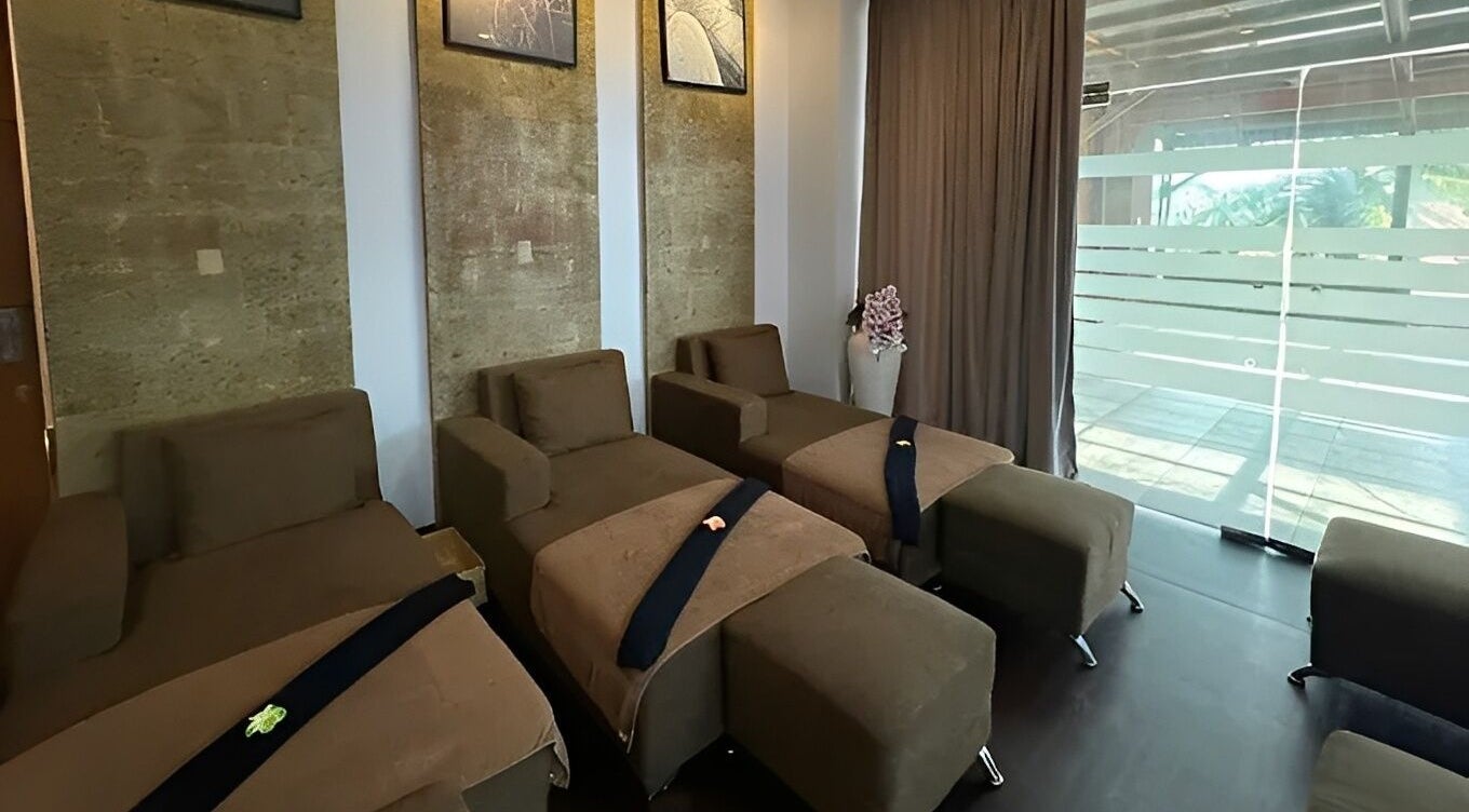 Cozy spa loungers at Essential Health & Rejuvenation Spa in Bali, Bali, ID for optimal relaxation.