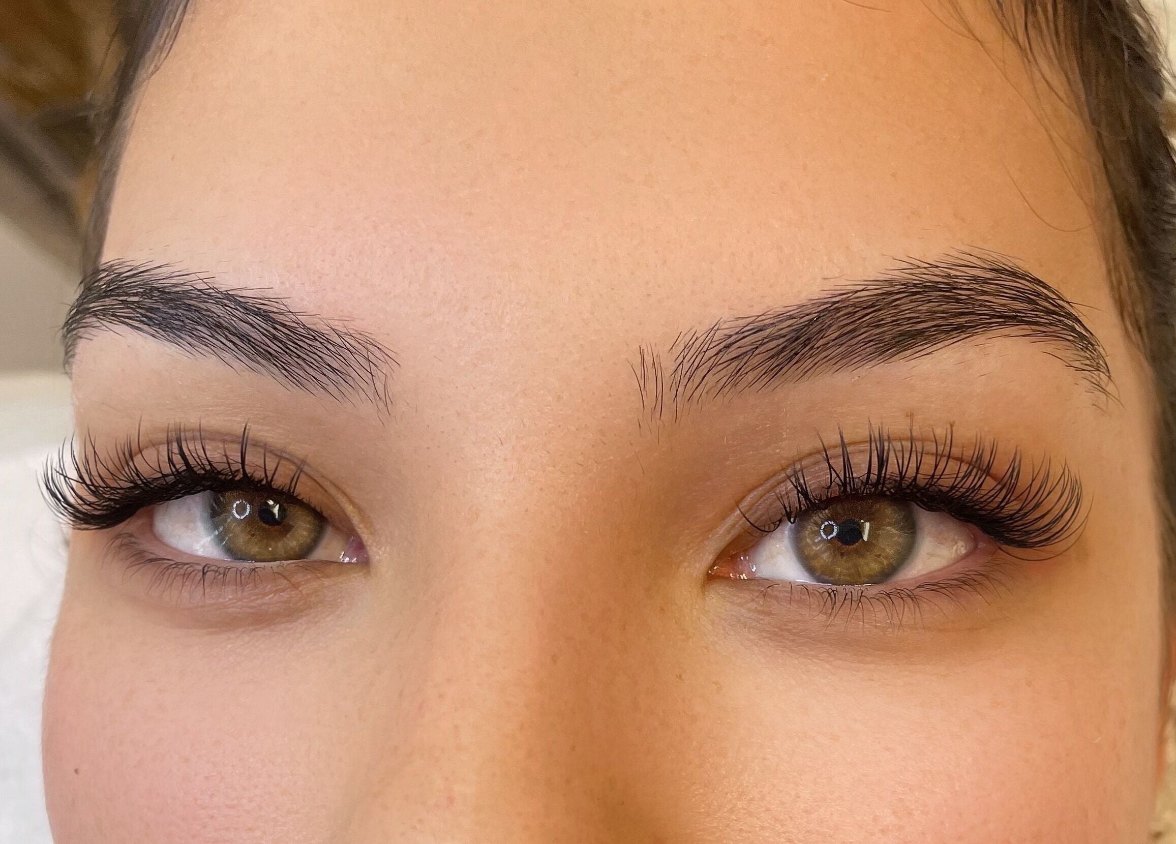 Closeup of full lash extensions from Get It Lash in Auckland, Auckland, NZ, showcasing detailed lash work.