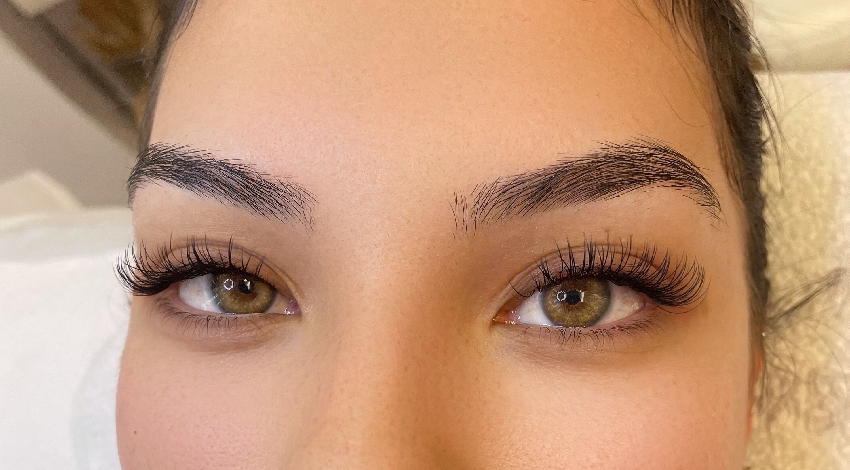 Closeup of full lash extensions from Get It Lash in Auckland, Auckland, NZ, showcasing detailed lash work.