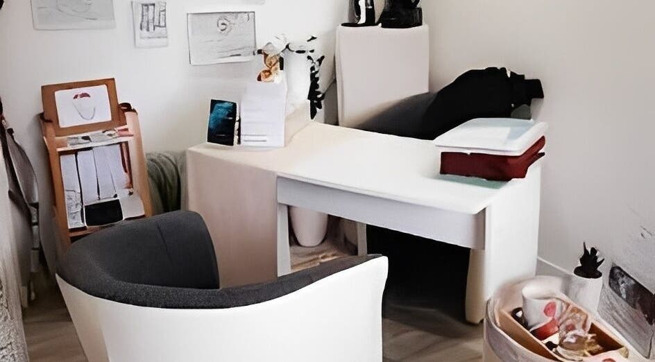 Coin de consultation élégant chez Métamorph'Ose à Lusigny-sur-Barse, Grand Est, FR, offrant confort et style.