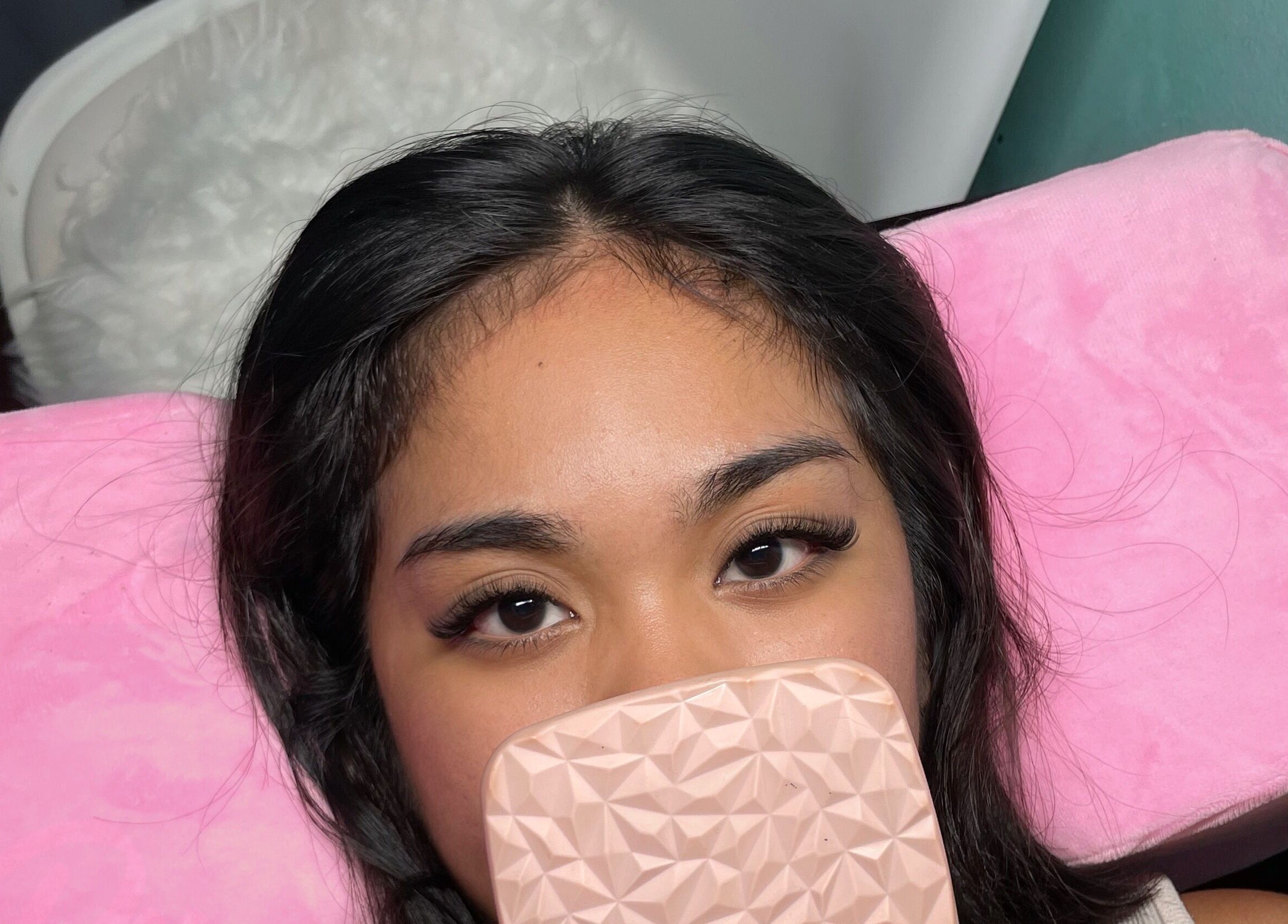 Client with enhanced eyelashes at Blink by Decerie - Lash Romance, Olongapo, Central Luzon, PH.