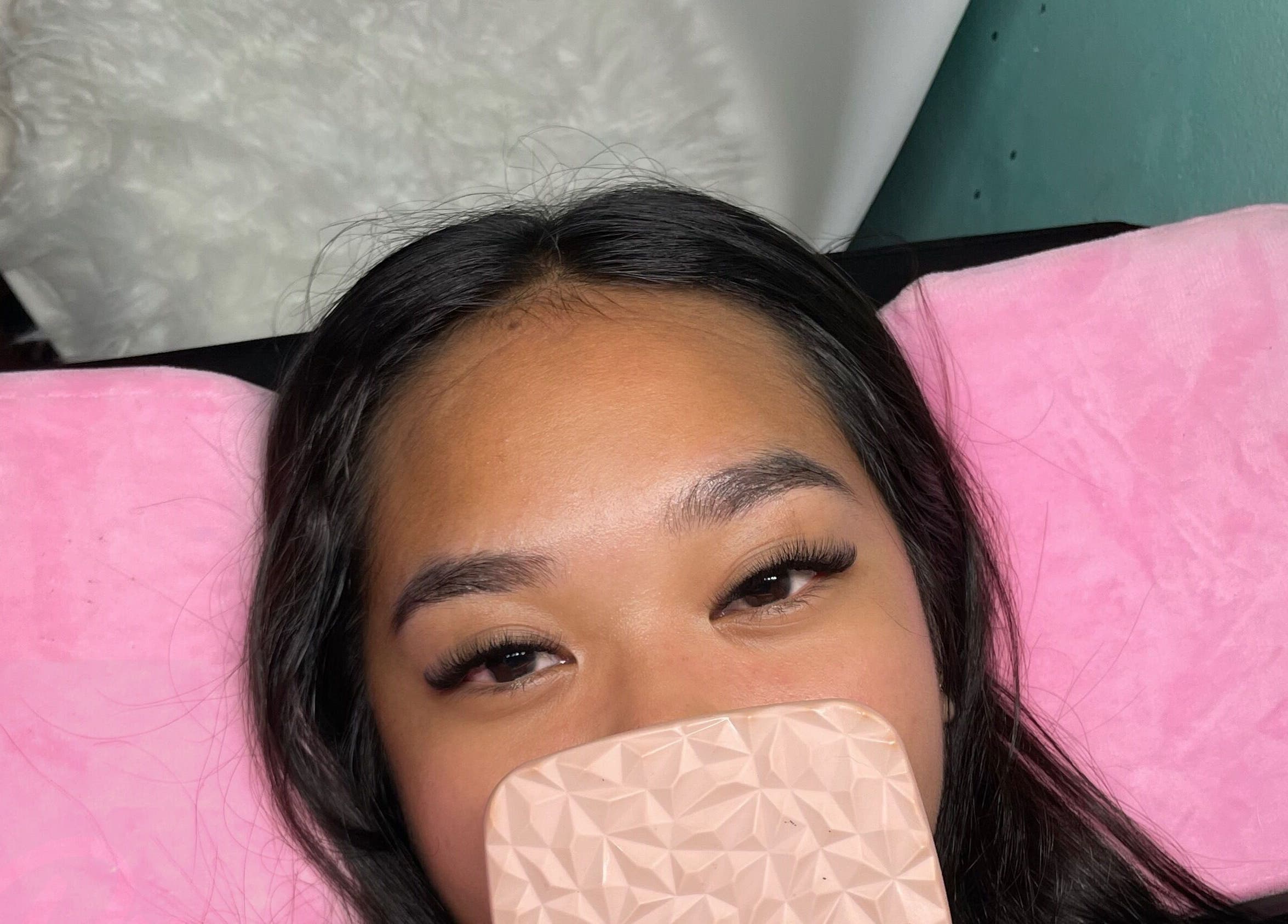 Client with styled lashes at Blink by Decerie - Lash Romance, Olongapo, Central Luzon, PH.