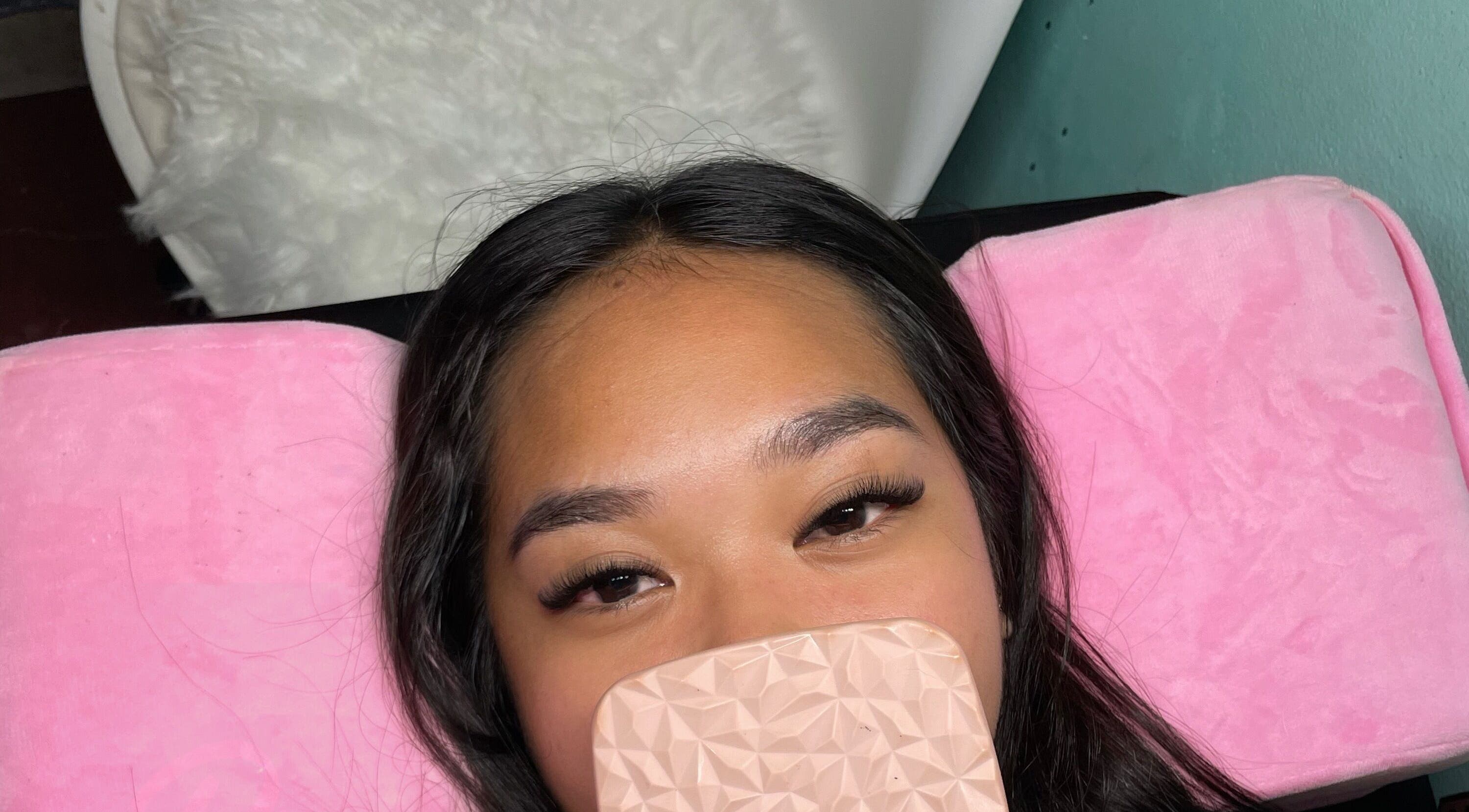 Client with styled lashes at Blink by Decerie - Lash Romance, Olongapo, Central Luzon, PH.