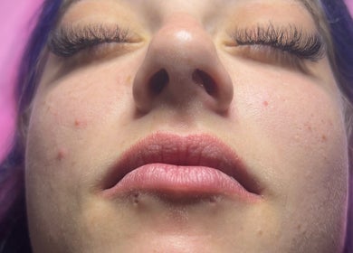 Close-up of expertly applied eyelash extensions at Nails & Beauty By Mel, Canberra, Australian Capital Territory, AU.