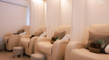 Relaxing massage chairs at My Day Thai Massage, Krung Thep Maha Nakhon, TH offer ultimate comfort.
