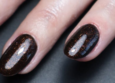 Elegant glitter nail design at O'Nails, Newry, Northern Ireland, GB.