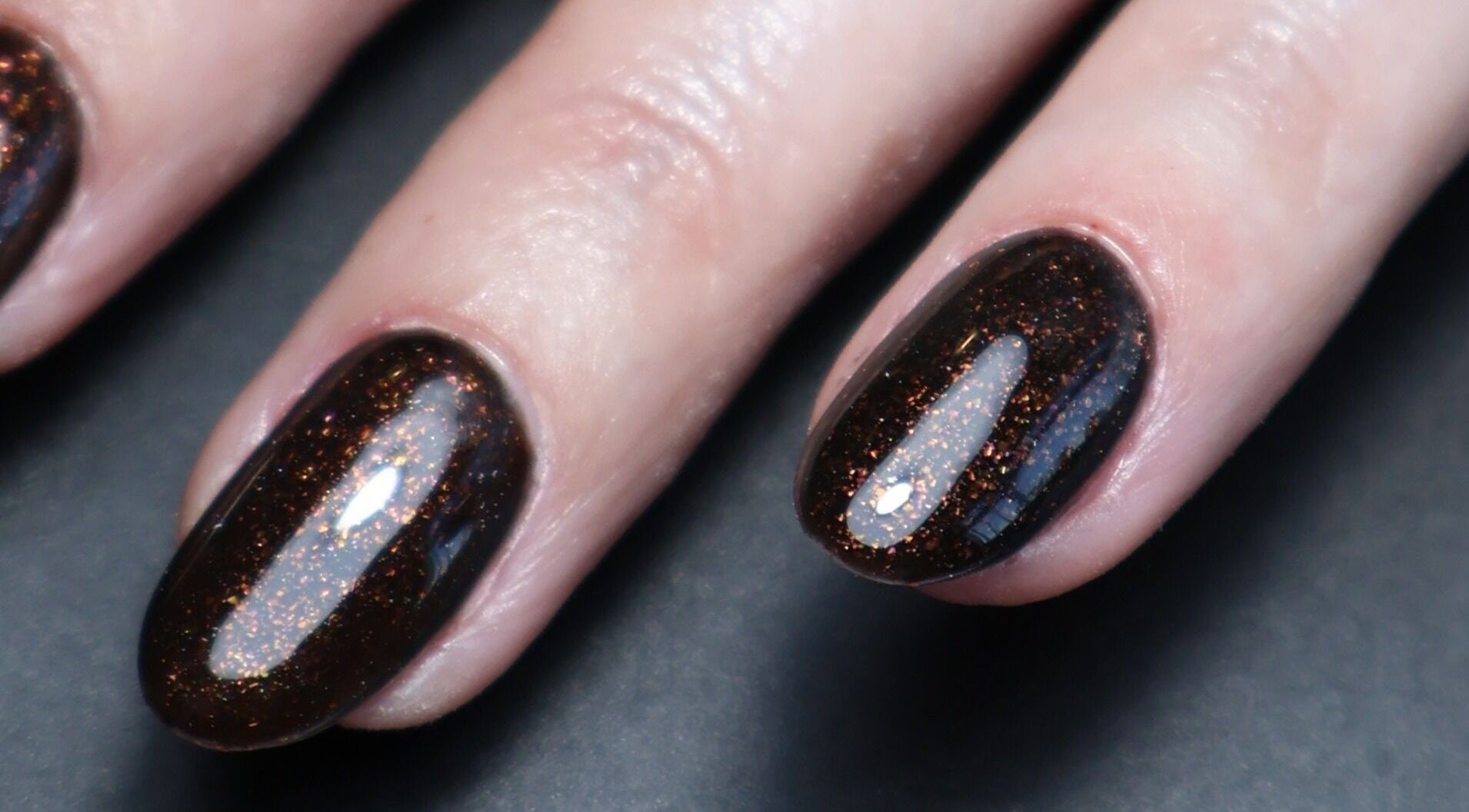 Elegant glitter nail design at O'Nails, Newry, Northern Ireland, GB.