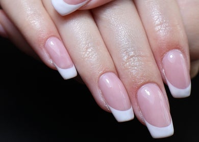 Beautiful French manicure at O'Nails in Newry, Northern Ireland, GB