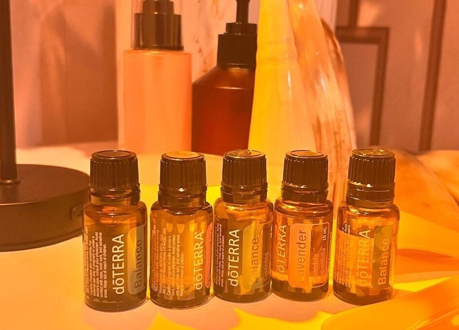 Essential oil bottles on display at RoyalwayTCM 御道中医, Singapore, Singapore, SG.