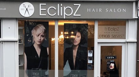 Front view of Fatima Raza Hair Artistry salon in Woburn Sands, England, GB, showcasing contemporary hair designs.