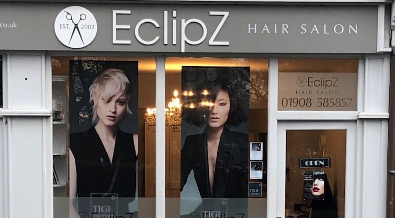 Exterior of Fatima Raza Hair Artistry, Woburn Sands, England, GB, showcasing stylish salon entrance.