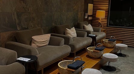Cozy pedicure chairs at The Art of Nails Albany in Auckland, Auckland, NZ offering relaxing beauty treatments.