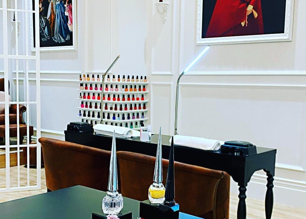 Luxurious nail salon interior at The Art of Nails Commercial Bay, Auckland, Auckland, NZ. Chic and inviting.