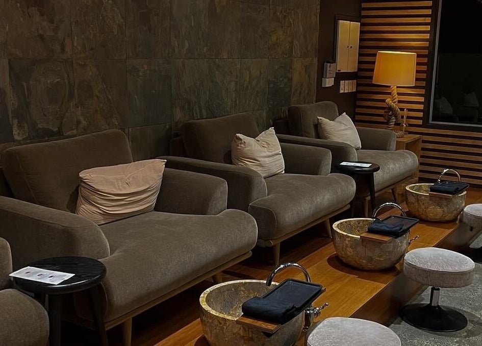 Elegant pedicure chairs at The Art of Nails Albany, Auckland, NZ for top-tier wellness.