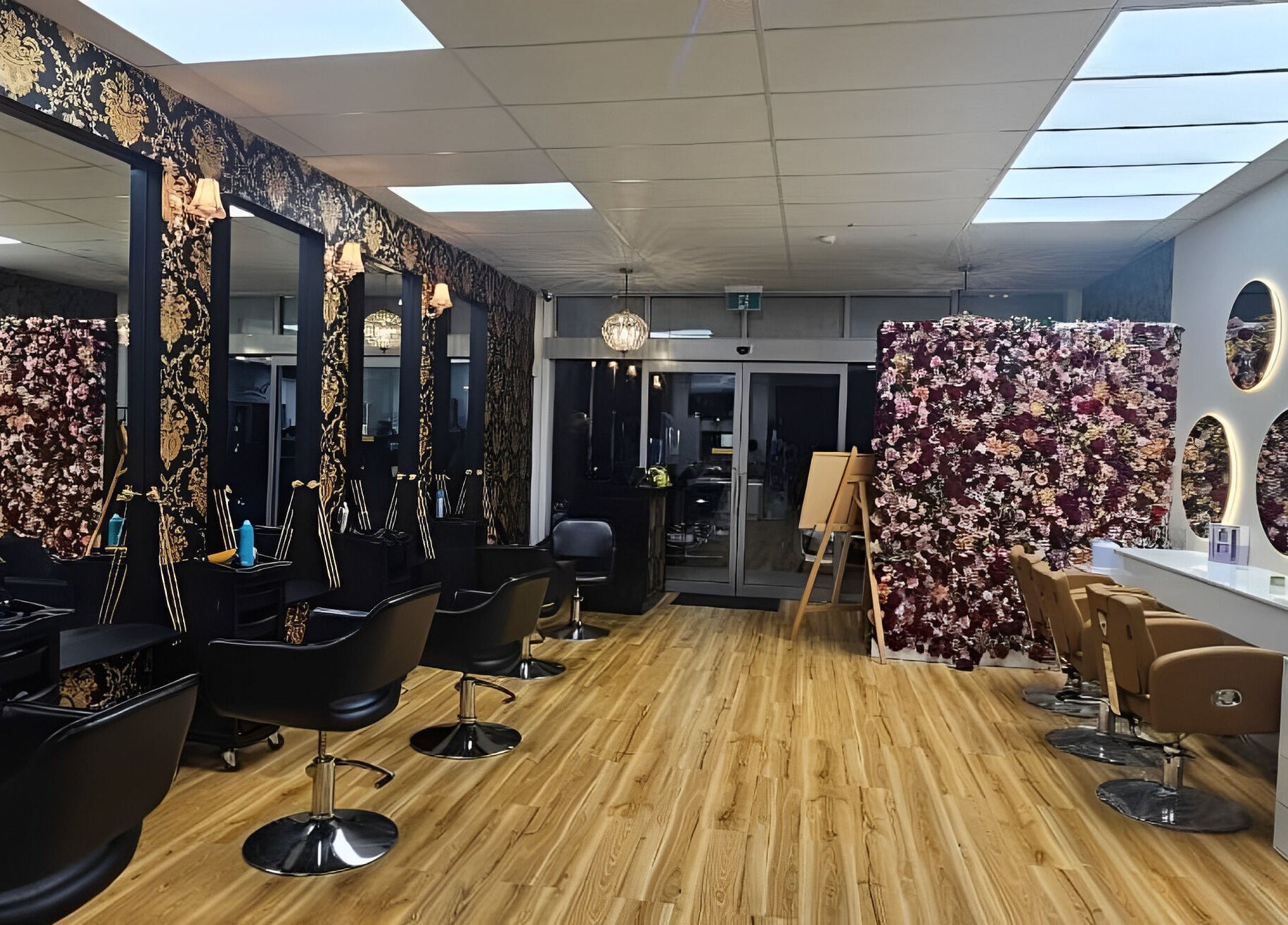 Luxurious salon interior at Shine Magic Touch Rototuna, Hamilton, Waikato, NZ featuring stylish decor and seating.