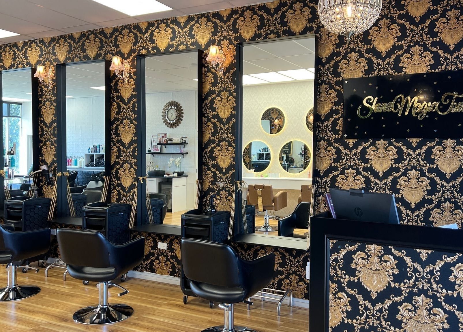 Chic interior of Shine Magic Touch Rototuna, featuring stylish decor in Hamilton, Waikato, NZ.