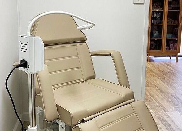 Modern treatment chair at Cakora Aesthetics - Maclean, Maclean, New South Wales, AU, offering tranquil wellness.