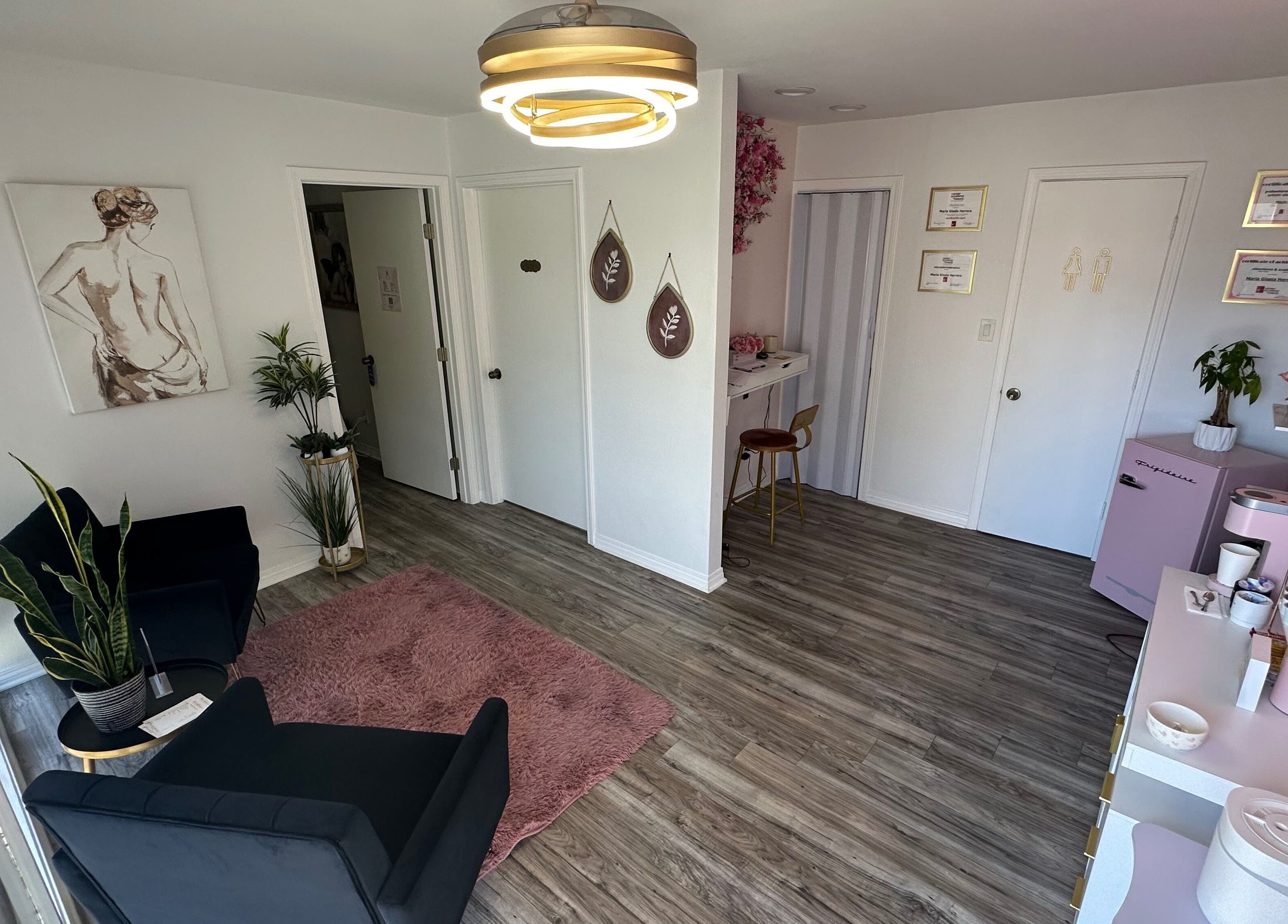 Modern interior of Mobility Massage by Melody, Placentia, United States, US with chic decor and cozy seating.