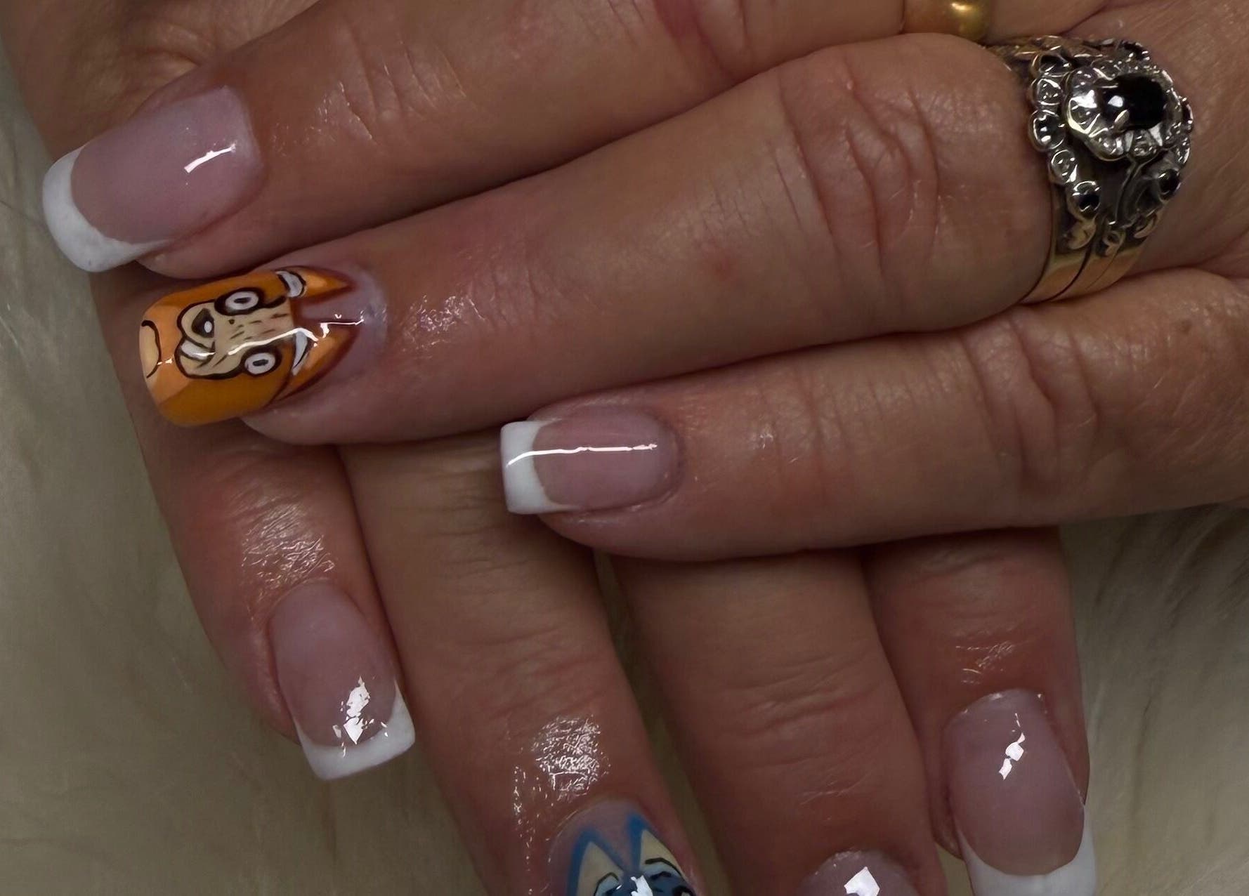 Nail art featuring creative designs at Dlux Beauty Bar in Laidley, Queensland, AU.