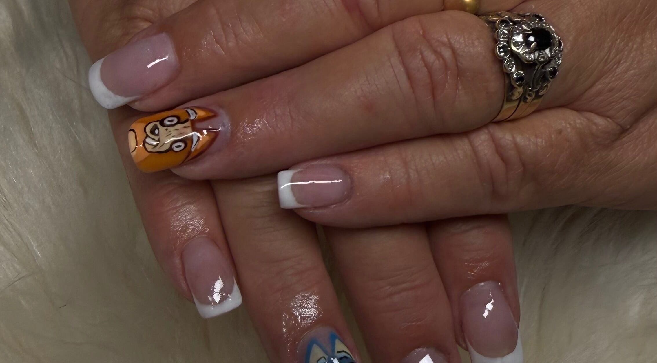 Nail art featuring creative designs at Dlux Beauty Bar in Laidley, Queensland, AU.