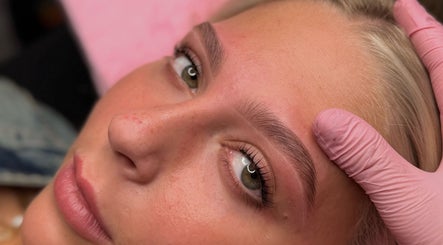 Close-up of a facial treatment at Hidden Beauty Room, Cheshire, England, GB, highlighting flawless skin and care.