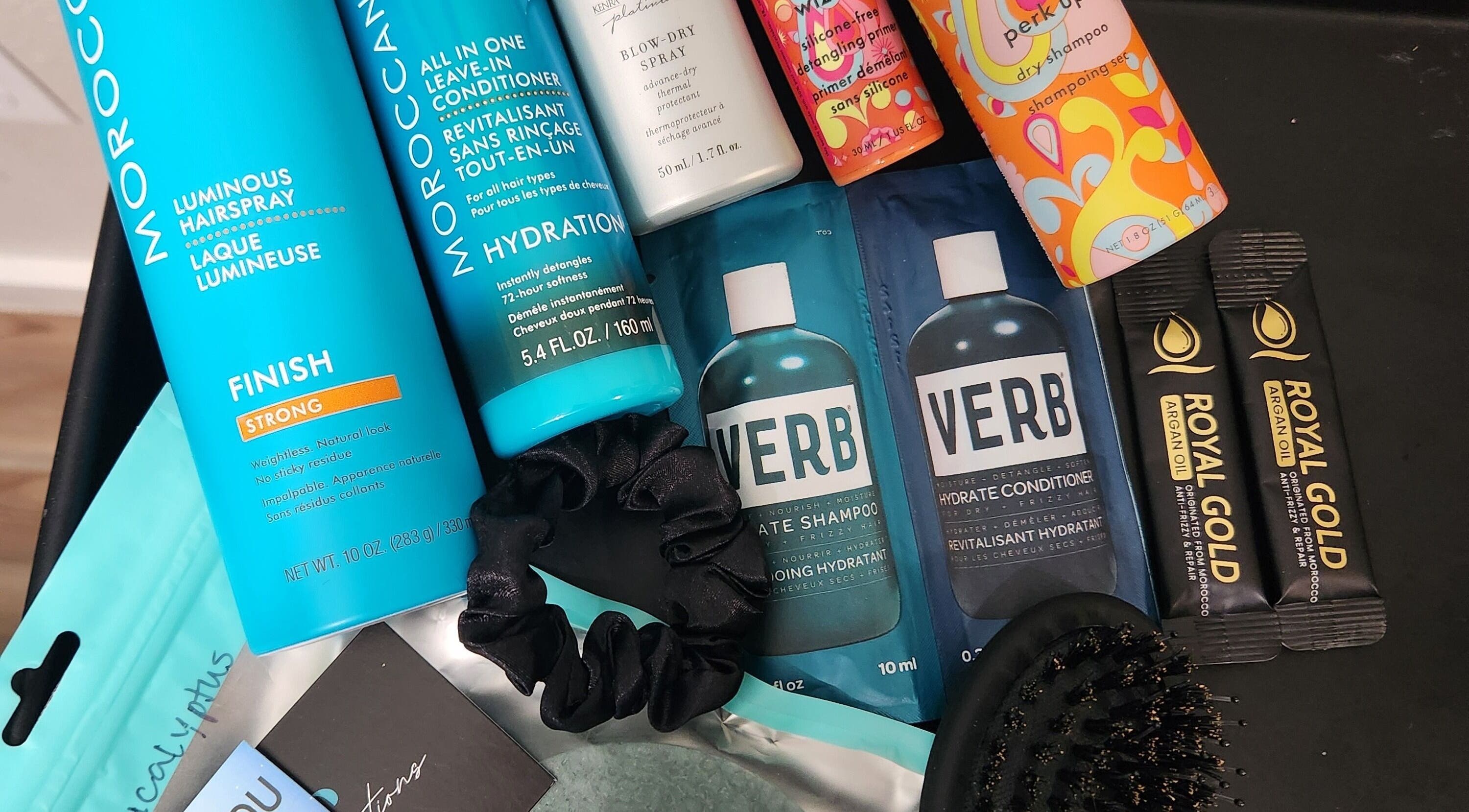 Diverse beauty products at Fidelis Creations, Mabank, Texas, US, showcasing premium hair and skincare essentials.