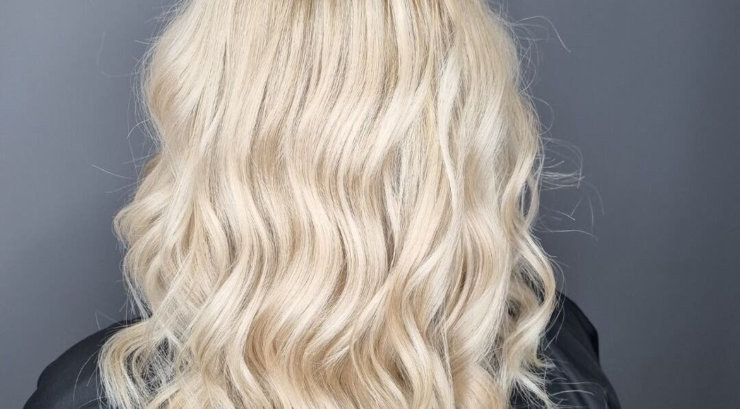 Blonde wavy hairstyle at Hair By Shell Mobile Based, Stockton on Tees, England, GB.