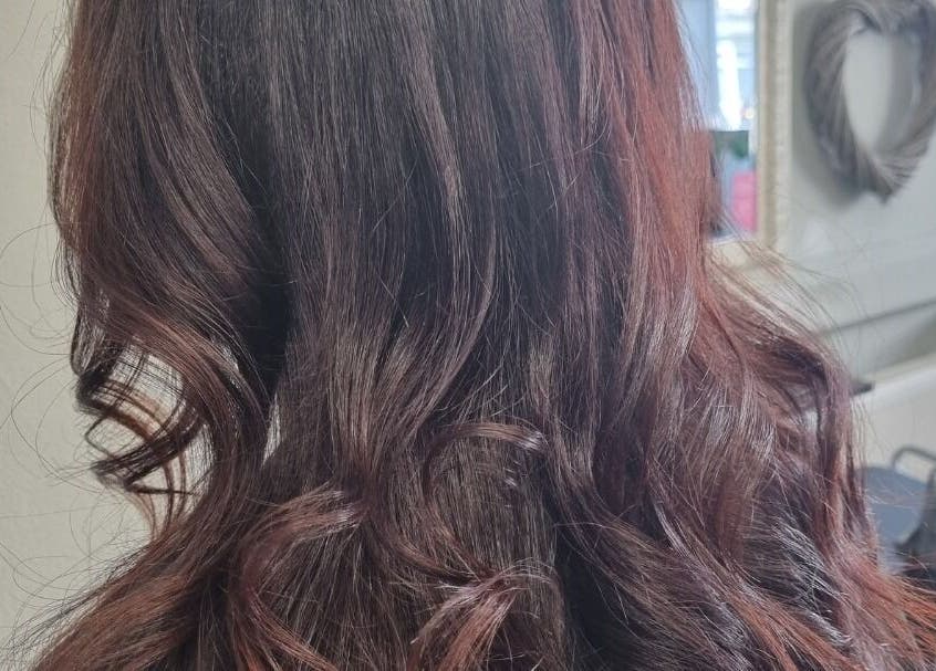 Voluminous brown curls styled by Hair By Shell Mobile Based in Stockton on Tees, England, GB.