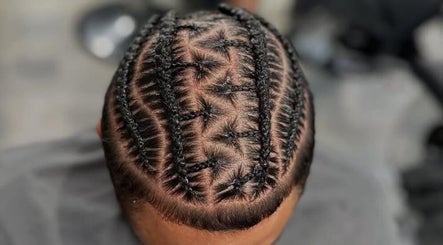 Intricate braided hairstyle at Chax Barbers | Waterloo Rd, Stoke-on-Trent, England, GB.