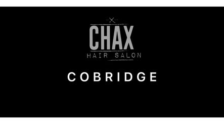 Chax Salon logo on Waterloo Road, Stoke-on-Trent, England, GB.