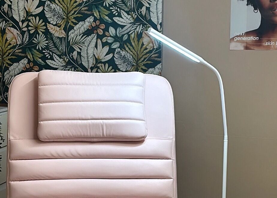 Relaxing spa chair with soft upholstery at Summer Eva Cranswick, Hutton Cranswick, England, GB.