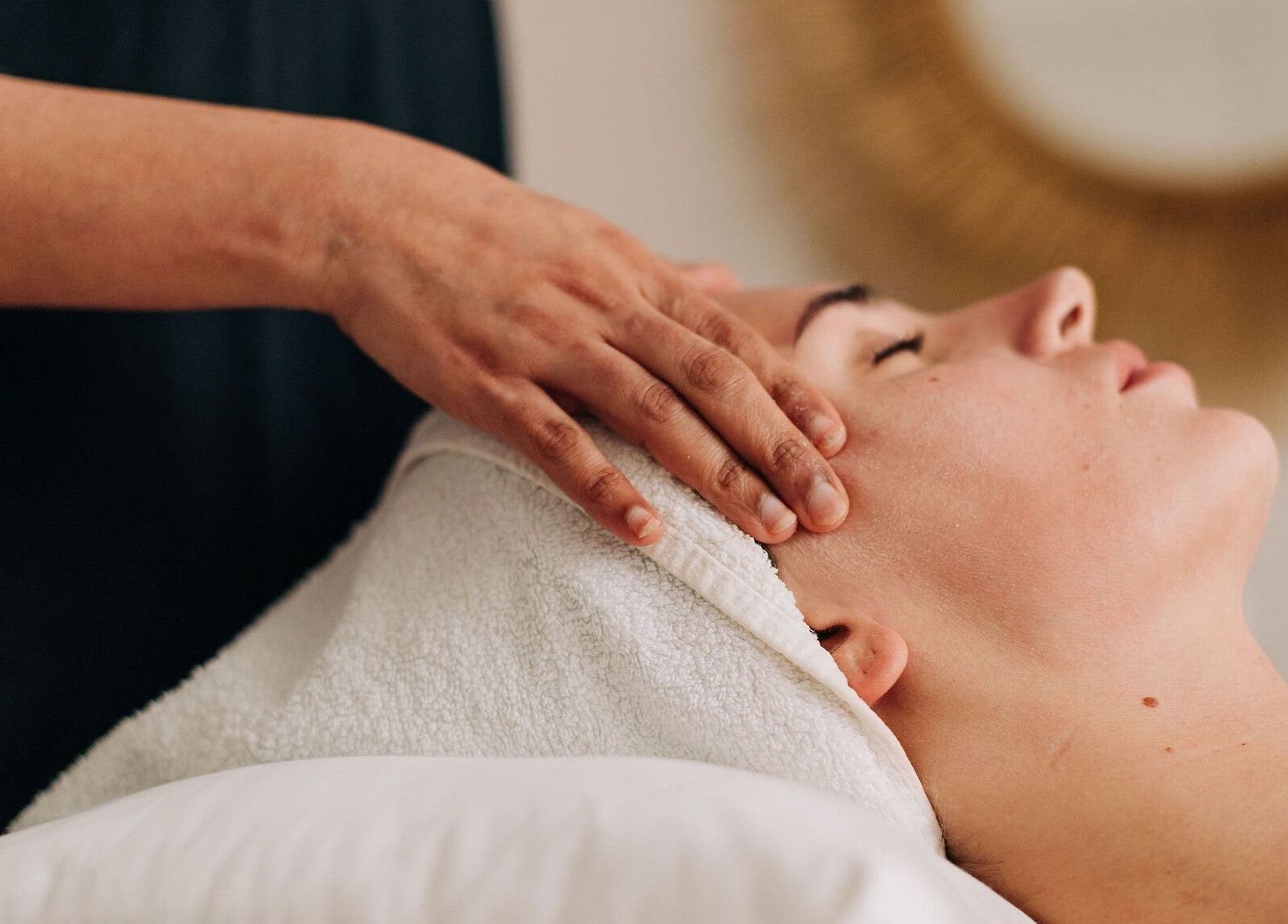 Relaxing facial massage at Bayou Spa, London, England, GB enhancing wellness and tranquility.