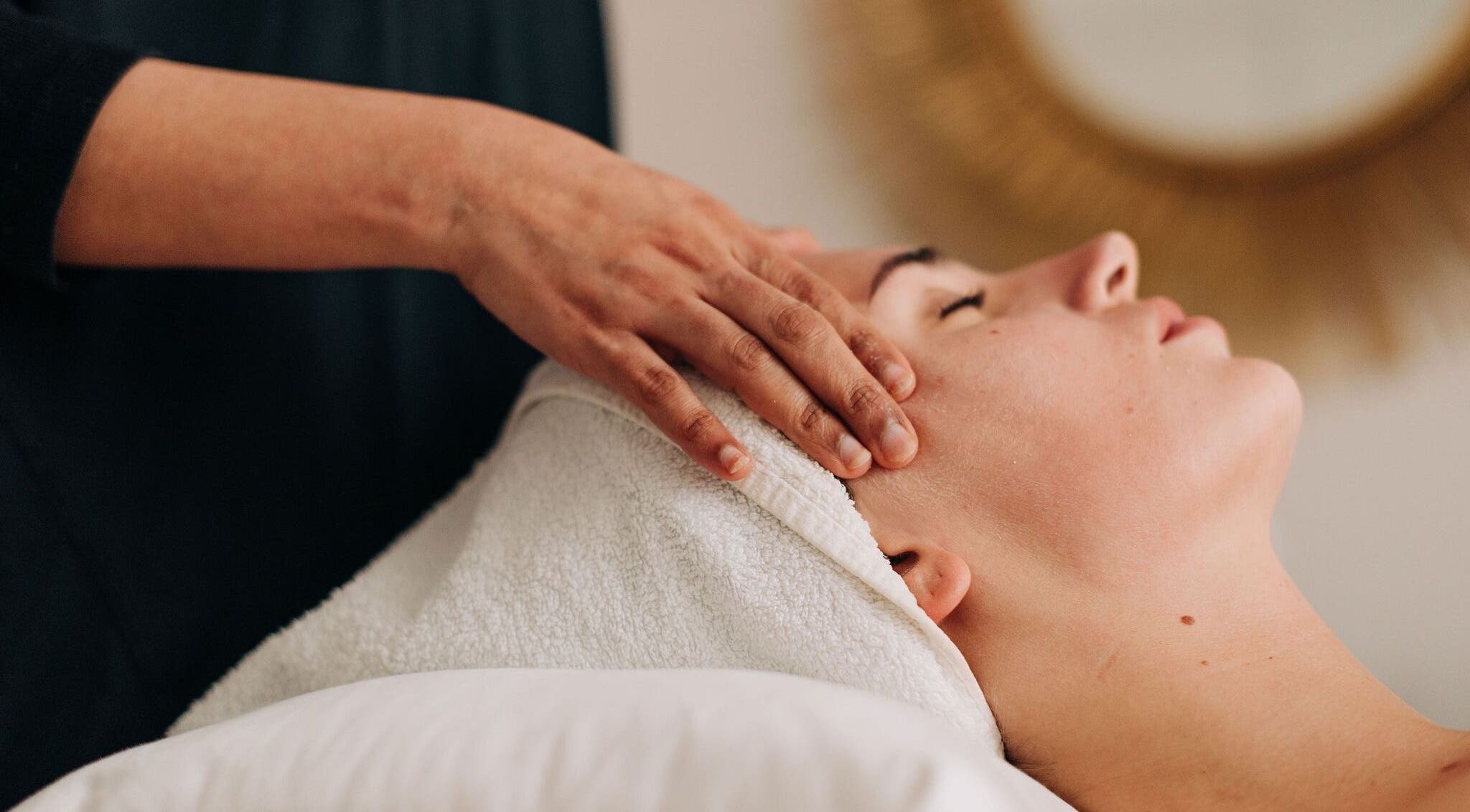 Relaxing facial massage at Bayou Spa, London, England, GB enhancing wellness and tranquility.