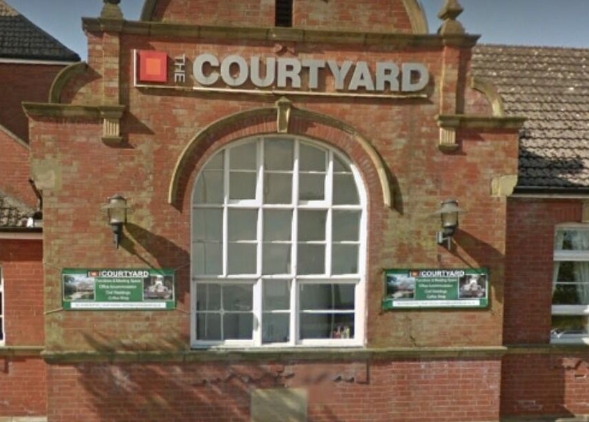 Charming brick facade of The Courtyard at Mandi O'Neill Holistics, Goole, England, GB.