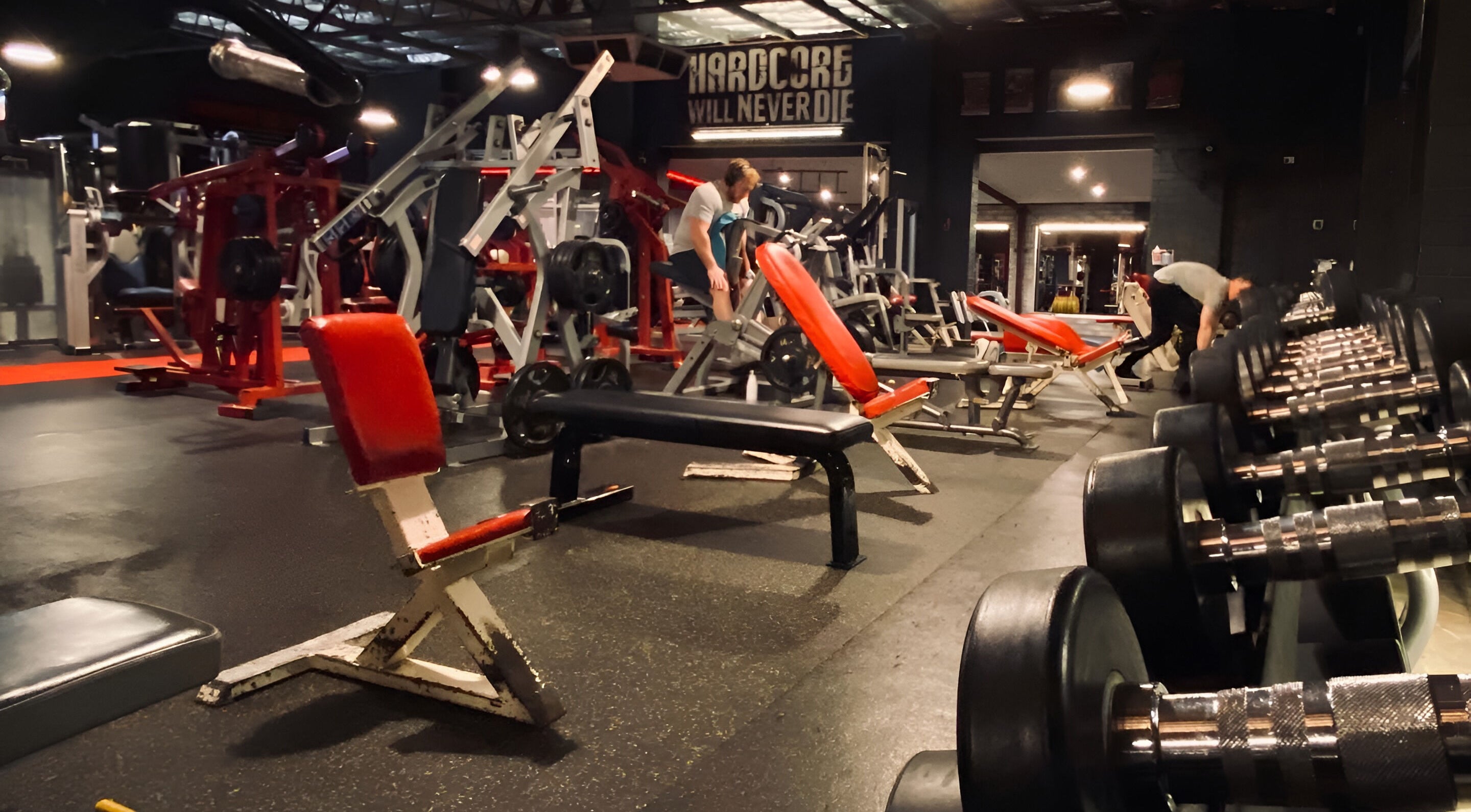 Inside Powerhouse Gym in Prospect, South Australia, AU, showcasing strength equipment and dynamic workout area.