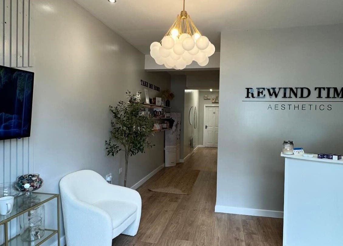 B-Radiant's reception in Glynneath, Wales GB, with chic decor and welcoming ambience.