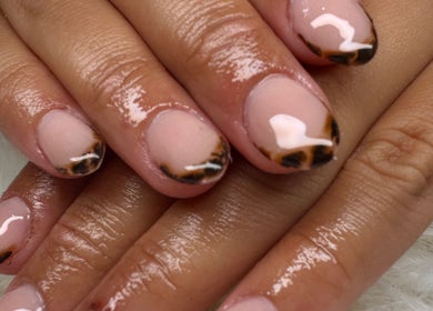 Leopard print nails at Beauty by Lily, Gosnells, Western Australia, AU. Elegant nail art showcases style and precision.